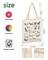 1 Pack Canvas Tote Bag Aesthetic for Women, Cute Trendy Dog Hand Drawn Reusable Cloth Cotton Bags with Handle for Grocery College Shopping Beach